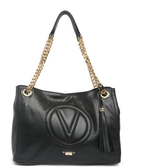 VALENTINO BY MARIO VALENTINO Verra Signature Leather Tote Bag, Color: Black - Picture 1 of 6